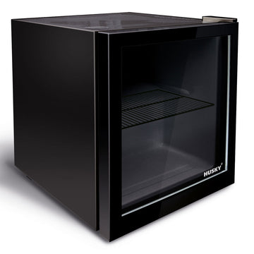Husky 48L Mini Glass Door Bar Fridge in Black (CKK48-241-BK-AU.1)