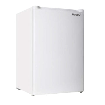 Husky 92L Solid Door Bar Freezer Under Counter Compact In White (HUS-92BFWH.1)