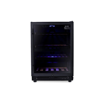 Husky Riserva 154L Dual Zone Wine Fridge in Matt Black (HUSWS54DMBZY)
