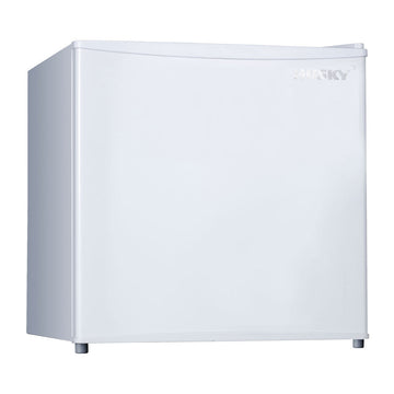 Husky 46L Solid Door Mini Counter Top Bar Fridge In White (HUS46WH.1)