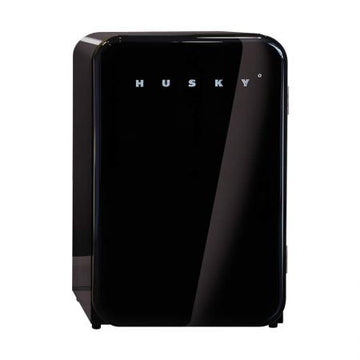 Husky 112L Solid Door Retro Style Bar Fridge in Black (HUS-RETRO112BLK.1)