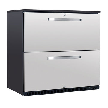 C2-DWR-840-AUHU Husky 190L Double Drawer Outdoor Drinks Chiller