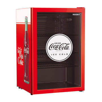 130L Coca-Cola Branded Glass Door Bar Fridge (CKK130-168-AU-HU.1)