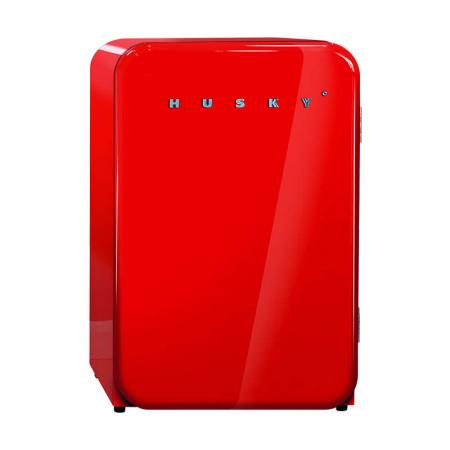 Husky 112L Retro Style Bar Fridge in Red (HUS-RETRO112RED.1)